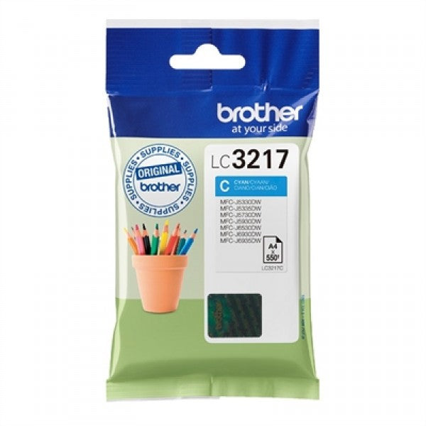 Brother cartucho lc3217c cyan