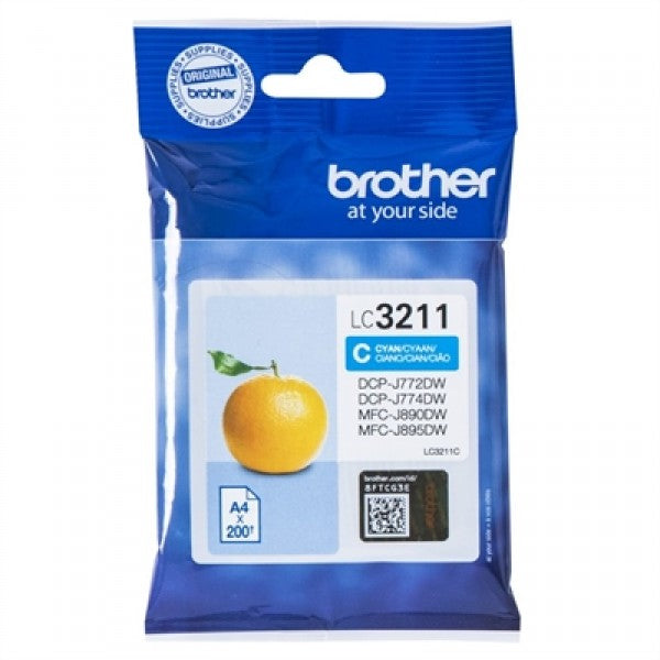 Brother cartucho lc3211c cyan