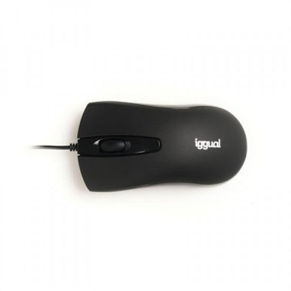 Iggual ratón óptico com-business-1200dpi negro