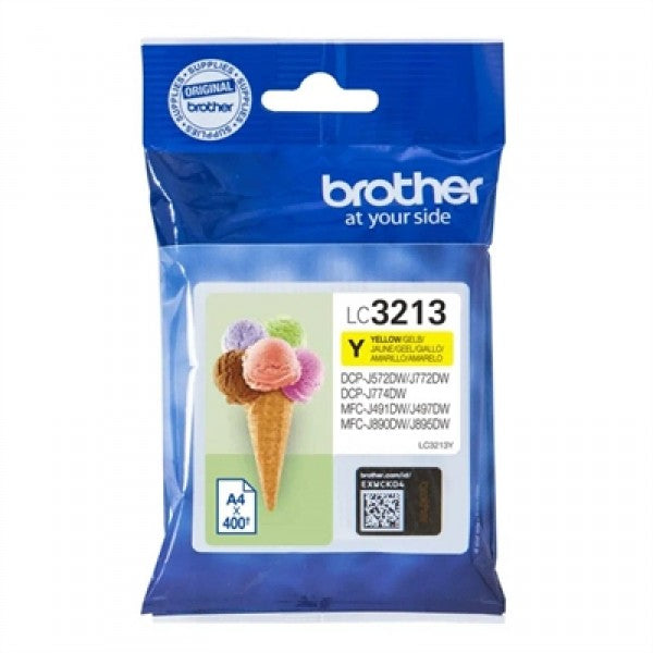 Brother cartucho lc3213y amarillo