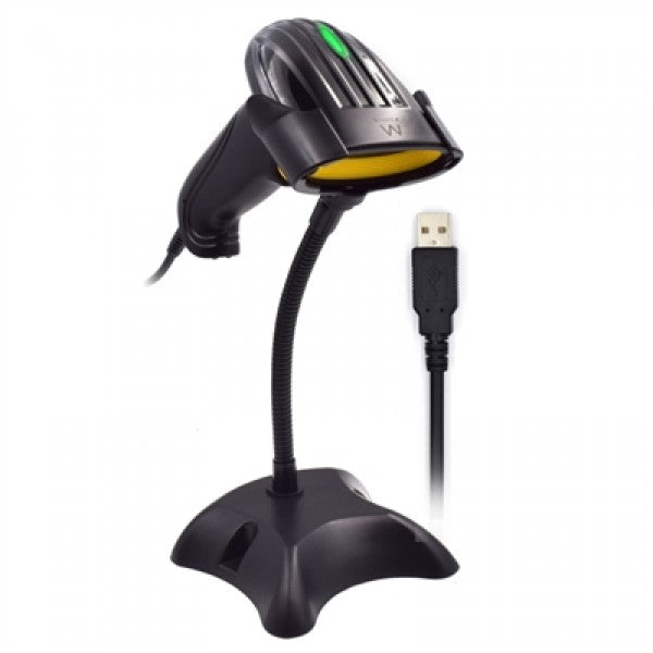 Ewent lector código de barras ew3400 1d láser usb