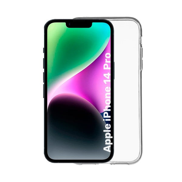 Jc funda trasera silicona transparente / apple iphone 14 pro