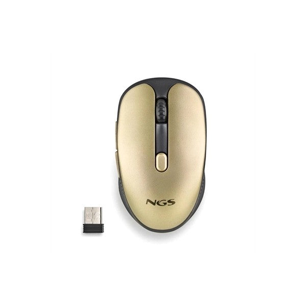 Ngs raton inalambrico recargable silencioso dorado