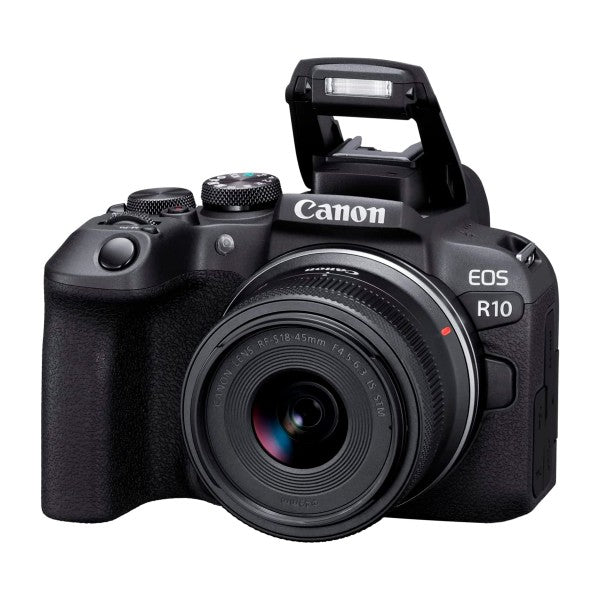 Canon eos r10 + objetivo canon rf-s 18-45mm is stm / cámara mirrorless