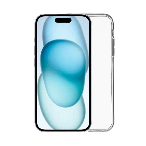 Jc trasera de silicona transparente / apple iphone 15