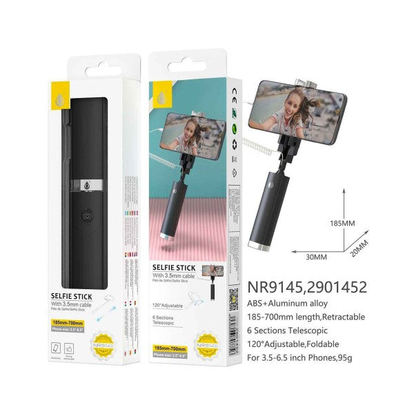 Jc nr9145 negro / palo selfie