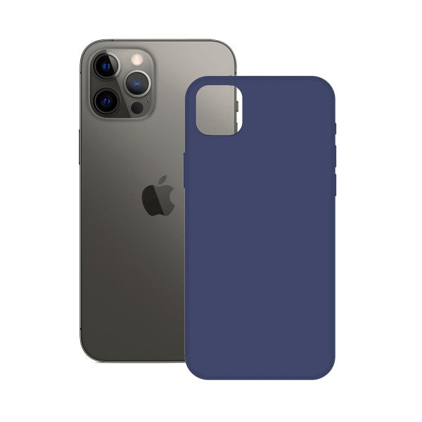 Ksix trasera semi rígida azul / apple iphone 12 pro