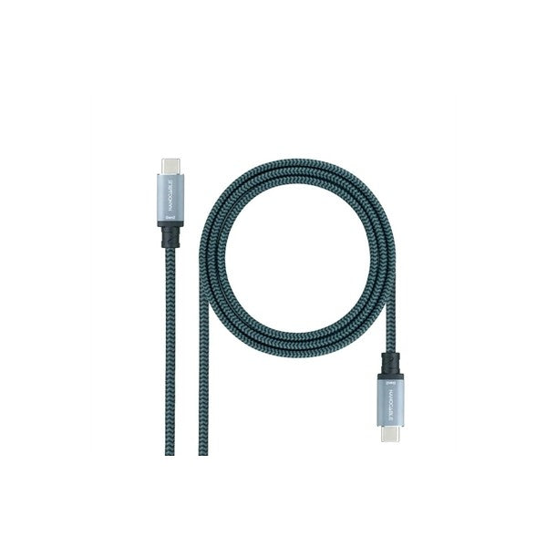 Nanocable cable usb 3.1gen2 5a usb-c/m-usb-c/m 2 m
