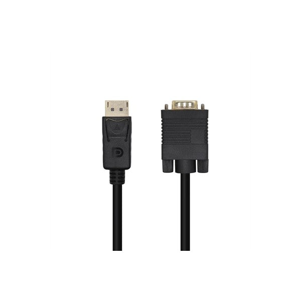 Aisens conversor dp/m-vga/m negro 2.0m