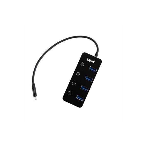 Iggual hub tipo c x 4 puertos usb 3.1 4buttons