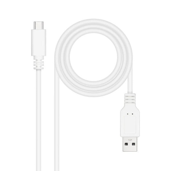 Nanocable cable usb 2.0 3a usb-c-m/m 1.5m blanco