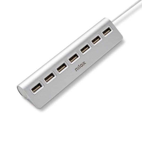 Nilox hub 7 puertos usb 2.0