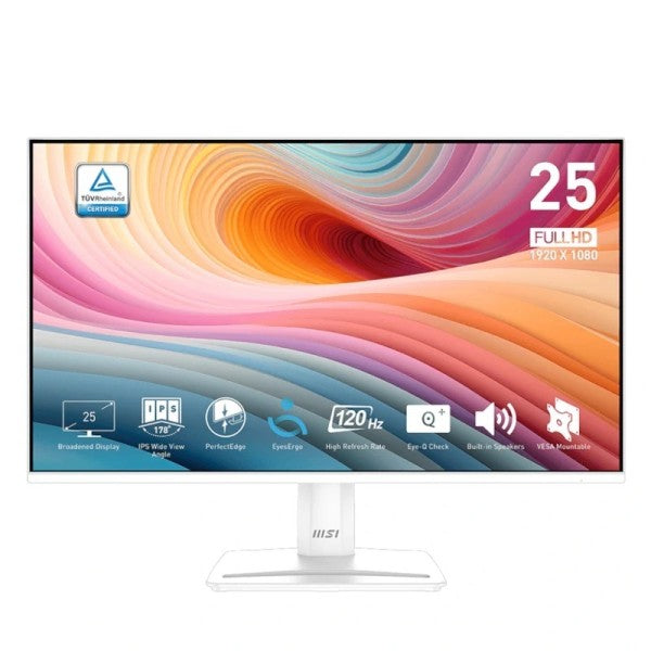 Msi mp251w e2 monitor 24.5" ips fhd 16:9 120h vga