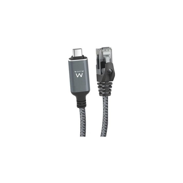 Ewent cable usb-c 3.1 a rj45 cat6 ftp, 1gbps, 1,5m