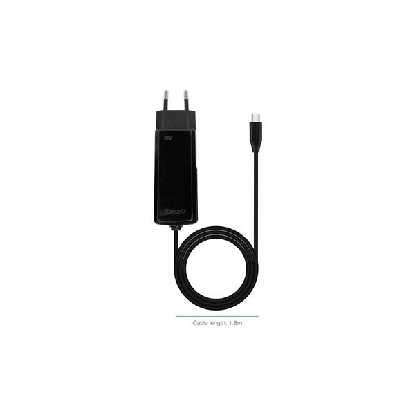 Tooq cargador portátil gan usb-c pd 90w cúbico