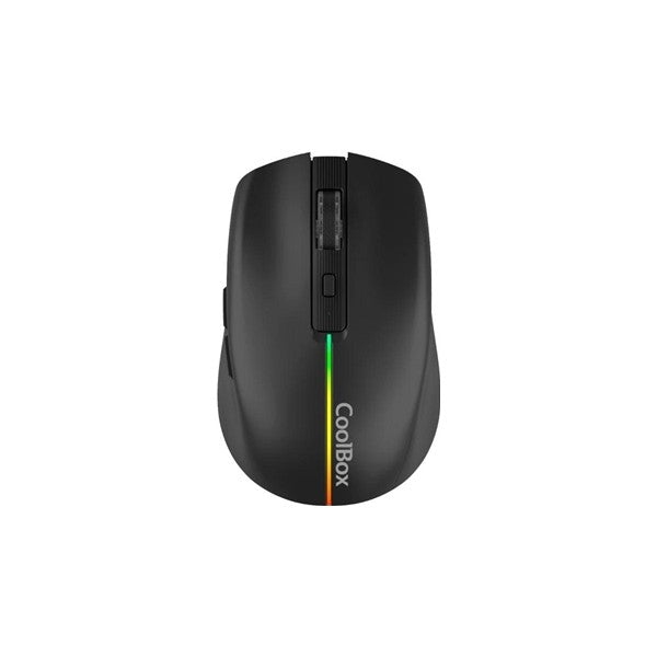 Coolbox gaming ratón  w01 1600dpi inalámbrico negr