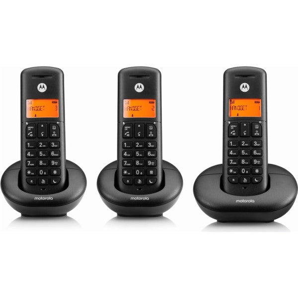 Motorola e203 black / teléfonos inalámbricos