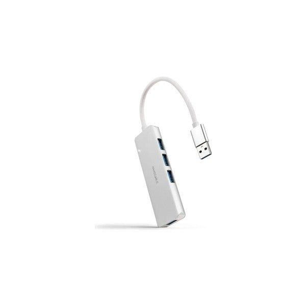 Nanocable hub usb 3.0 4 x usb 3.0 10cm. gris